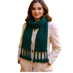 5921 Women's Knit Scarf Winter Neck Warm Long Ribbed Thick Scarves Fashion